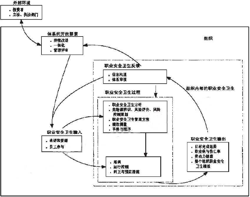 圖1　職業(yè)安全衛(wèi)生管理體系的系統(tǒng)化模式