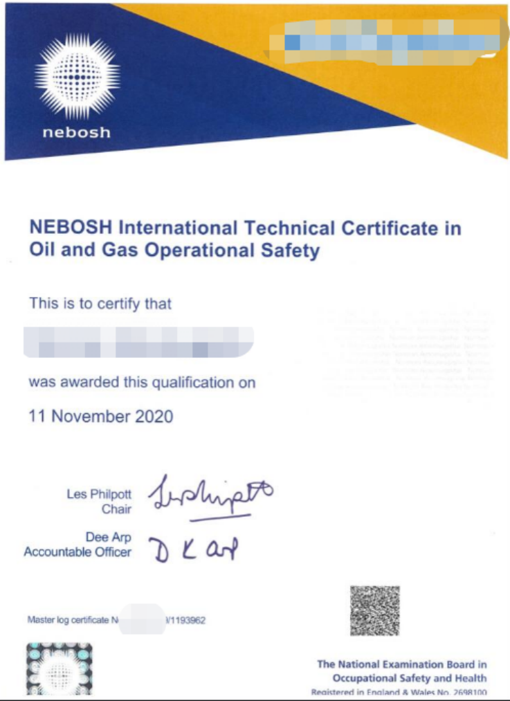 NEBOSH IOGC